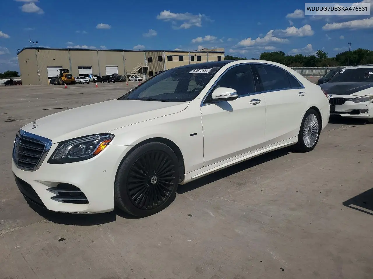 2019 Mercedes-Benz S S560E VIN: WDDUG7DB3KA476831 Lot: 85610725