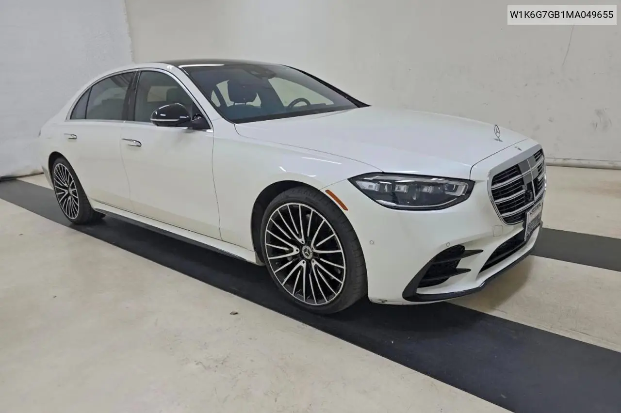 2021 Mercedes-Benz S 580 4Matic VIN: W1K6G7GB1MA049655 Lot: 52072416