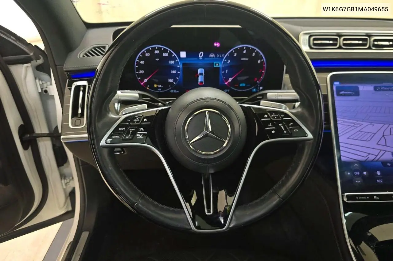 2021 Mercedes-Benz S 580 4Matic VIN: W1K6G7GB1MA049655 Lot: 52072416