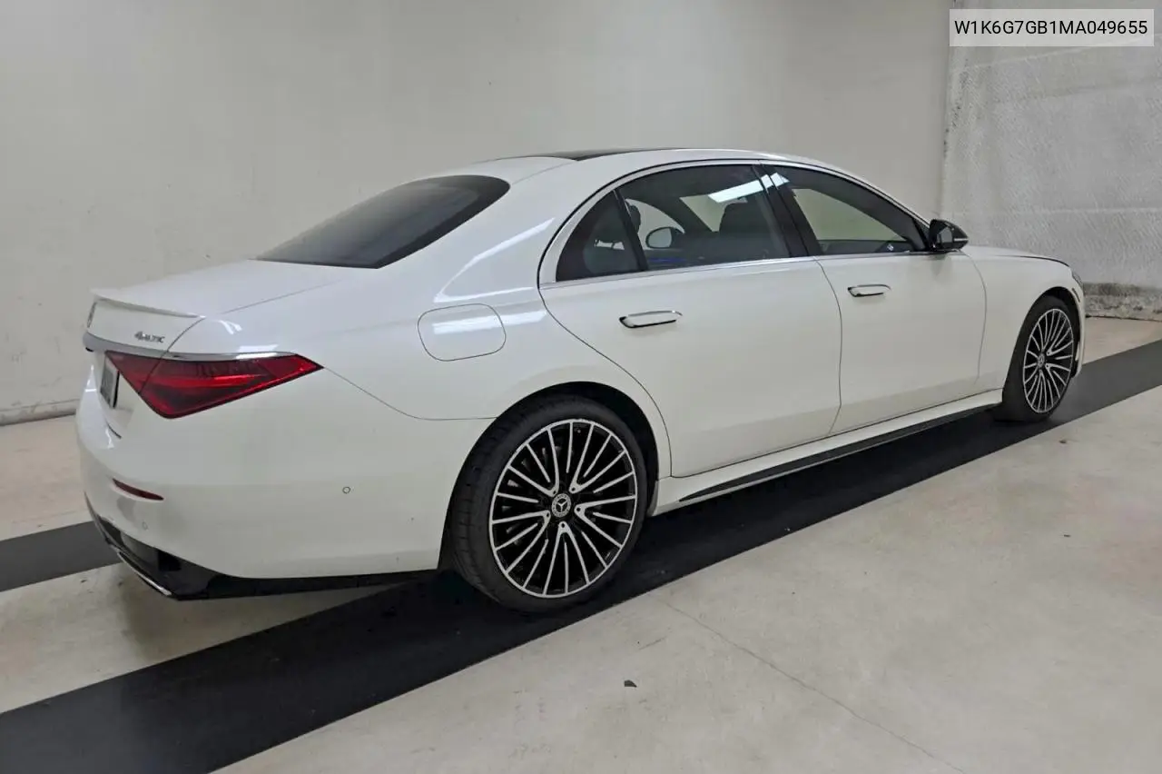 2021 Mercedes-Benz S 580 4Matic VIN: W1K6G7GB1MA049655 Lot: 52072416