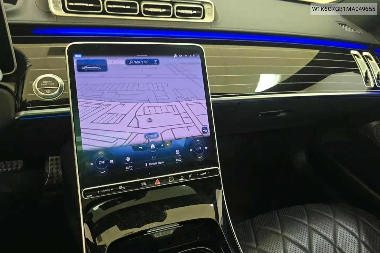 2021 Mercedes-Benz S 580 4Matic VIN: W1K6G7GB1MA049655 Lot: 52072416