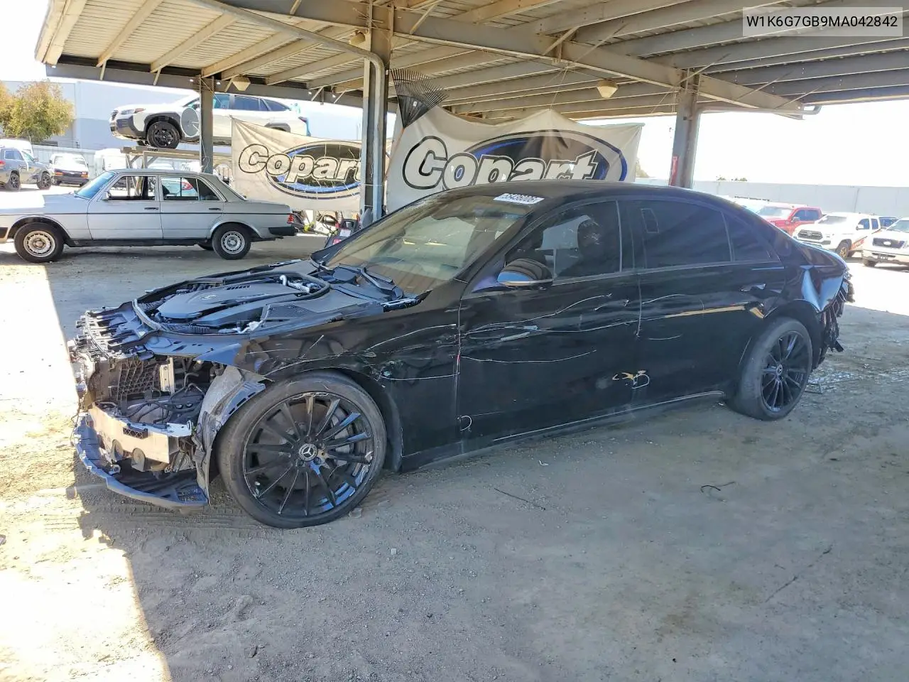 2021 Mercedes-Benz S 580 4Matic VIN: W1K6G7GB9MA042842 Lot: 55436006