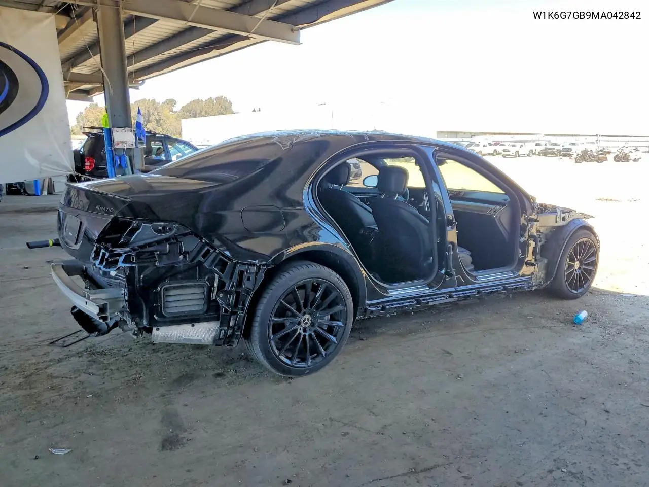 2021 Mercedes-Benz S 580 4Matic VIN: W1K6G7GB9MA042842 Lot: 55436006