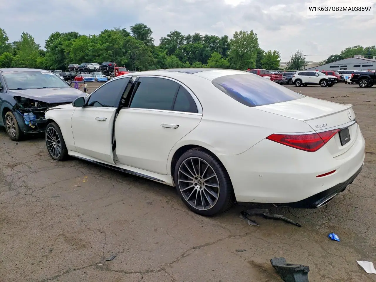 2021 Mercedes-Benz S 580 4Matic VIN: W1K6G7GB2MA038597 Lot: 58103416
