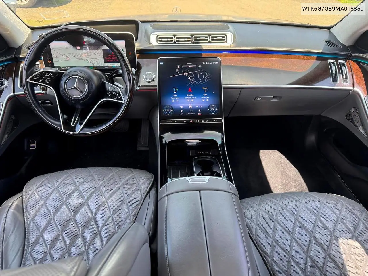 2021 Mercedes-Benz S 580 4Matic VIN: W1K6G7GB9MA018850 Lot: 60779386