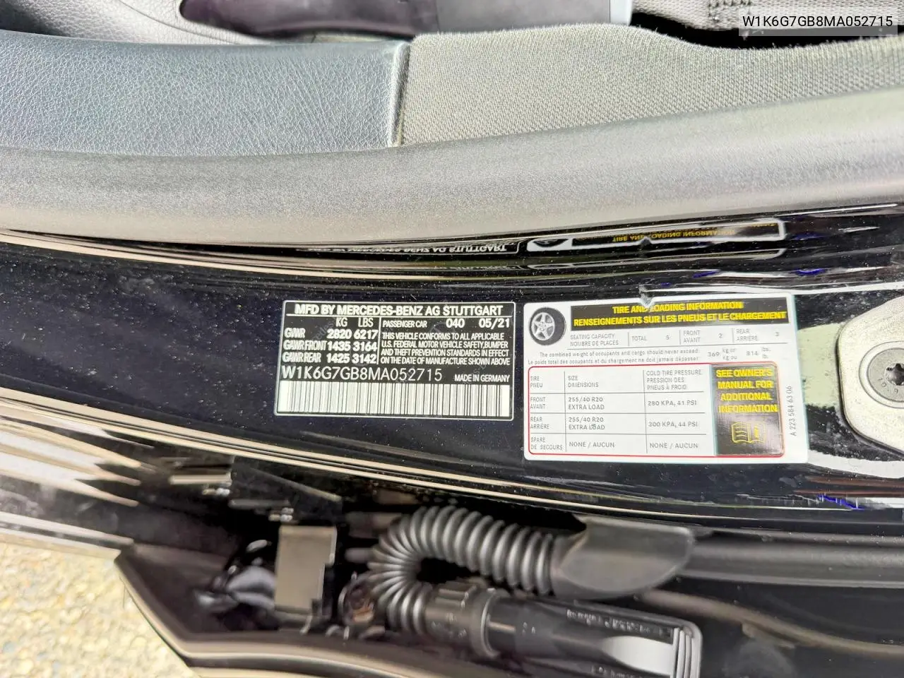 2021 Mercedes-Benz S 580 4Matic VIN: W1K6G7GB8MA052715 Lot: 61439566