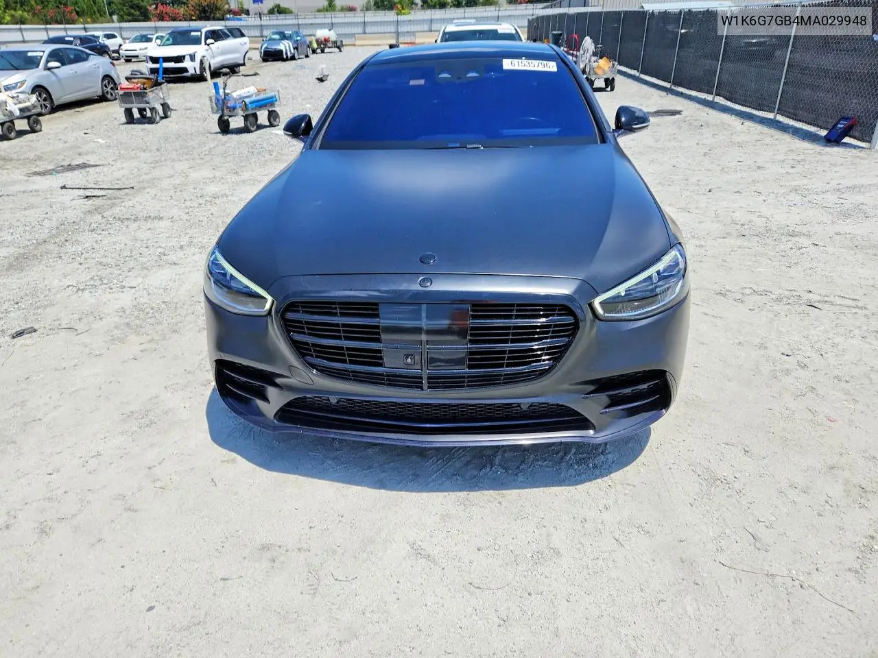 2021 Merz S 580 4Mat VIN: W1K6G7GB4MA029948 Lot: 61535796