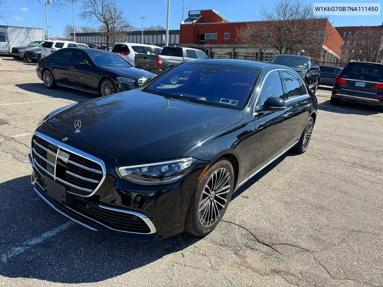 2022 Mercedes-Benz S 580 4Matic VIN: W1K6G7GB7NA111450 Lot: 47657536