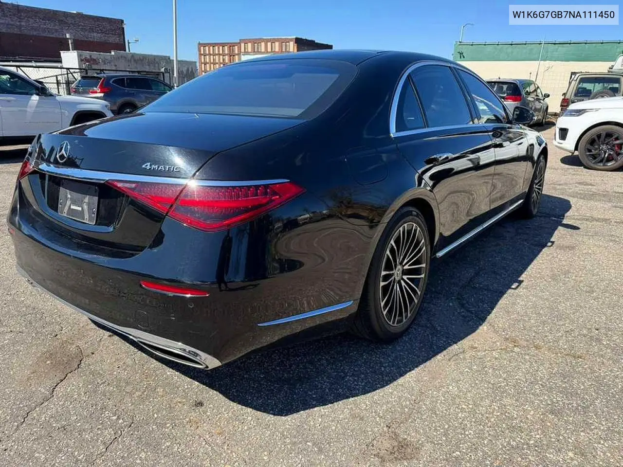 2022 Mercedes-Benz S 580 4Matic VIN: W1K6G7GB7NA111450 Lot: 47657536
