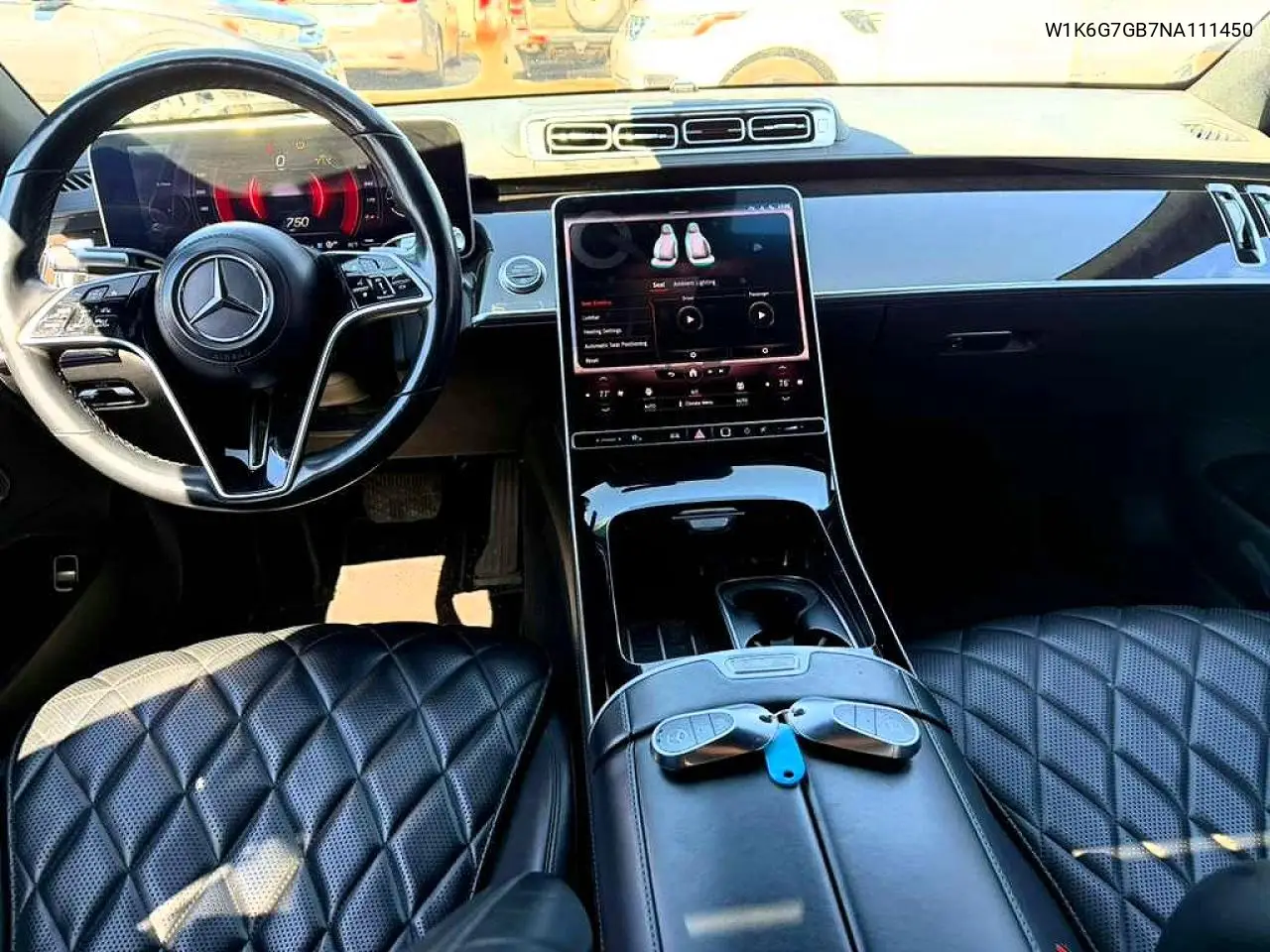 2022 Mercedes-Benz S 580 4Matic VIN: W1K6G7GB7NA111450 Lot: 47657536