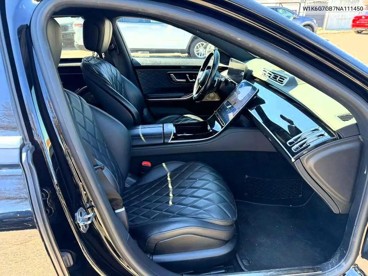 2022 Mercedes-Benz S 580 4Matic VIN: W1K6G7GB7NA111450 Lot: 47657536