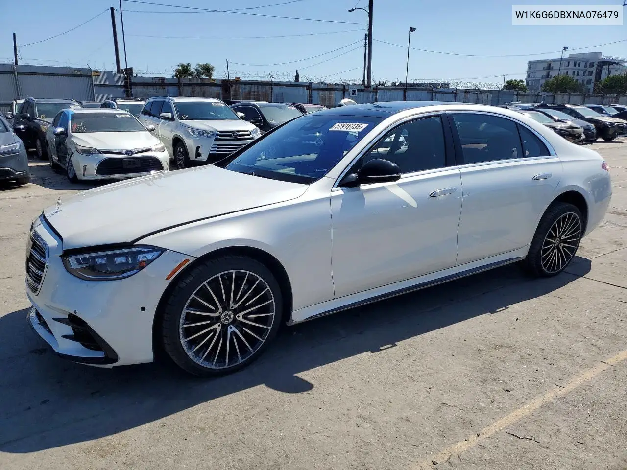 2022 Mercedes-Benz S 500 4Matic VIN: W1K6G6DBXNA076479 Lot: 52916736