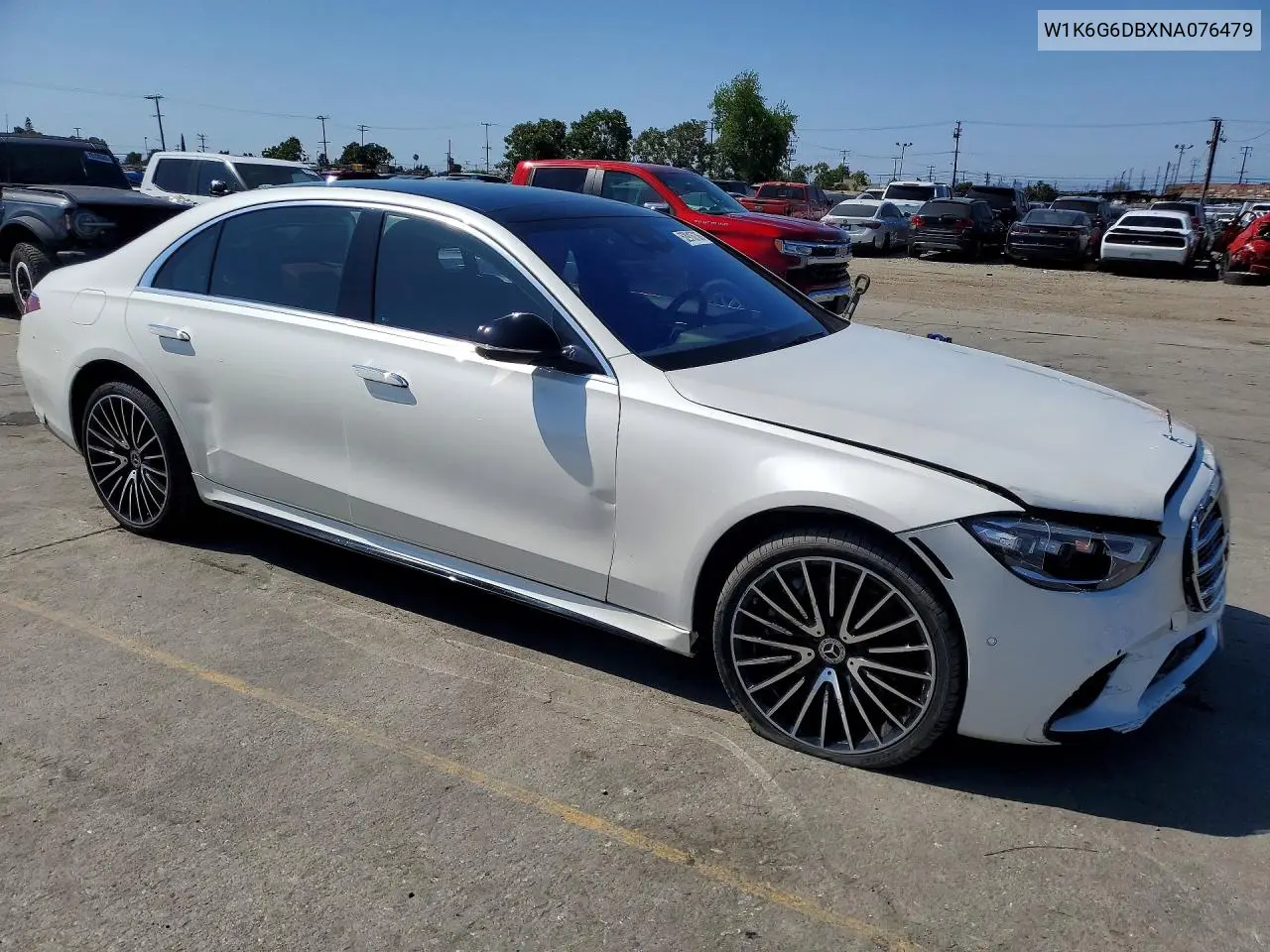 2022 Mercedes-Benz S 500 4Matic VIN: W1K6G6DBXNA076479 Lot: 52916736