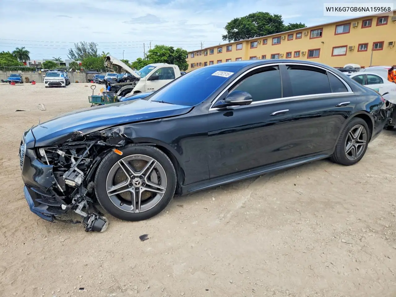 2022 Mercedes-Benz S 580 4Matic VIN: W1K6G7GB6NA159568 Lot: 57262516