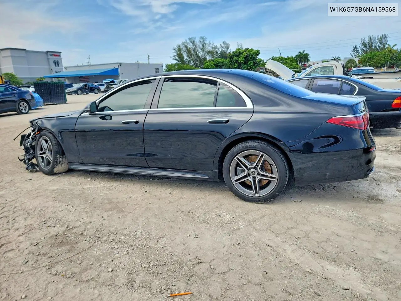 2022 Mercedes-Benz S 580 4Matic VIN: W1K6G7GB6NA159568 Lot: 57262516