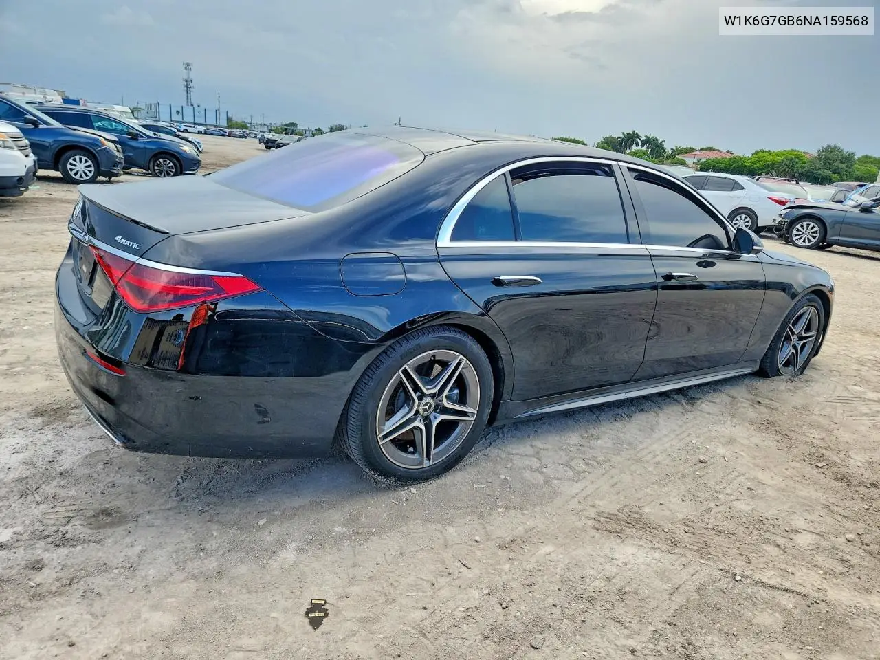 2022 Mercedes-Benz S 580 4Matic VIN: W1K6G7GB6NA159568 Lot: 57262516