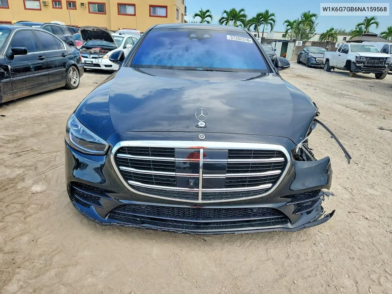 2022 Mercedes-Benz S 580 4Matic VIN: W1K6G7GB6NA159568 Lot: 57262516