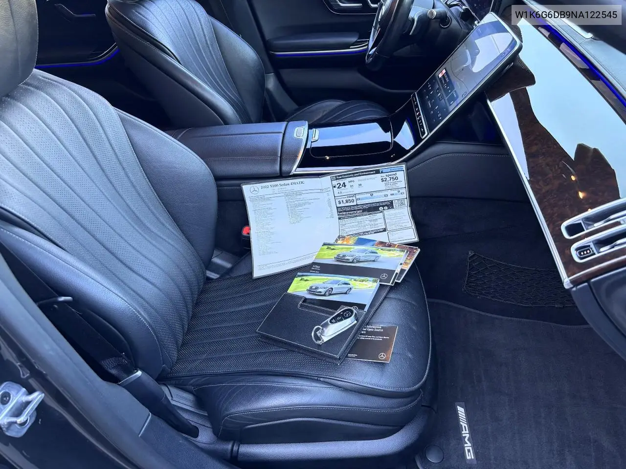 2022 Mercedes-Benz S 500 4Matic VIN: W1K6G6DB9NA122545 Lot: 58477466