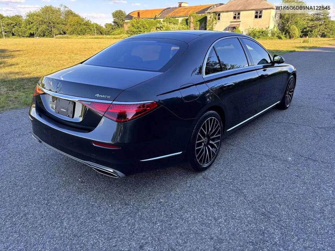 2022 Mercedes-Benz S 500 4Matic VIN: W1K6G6DB9NA122545 Lot: 58477466