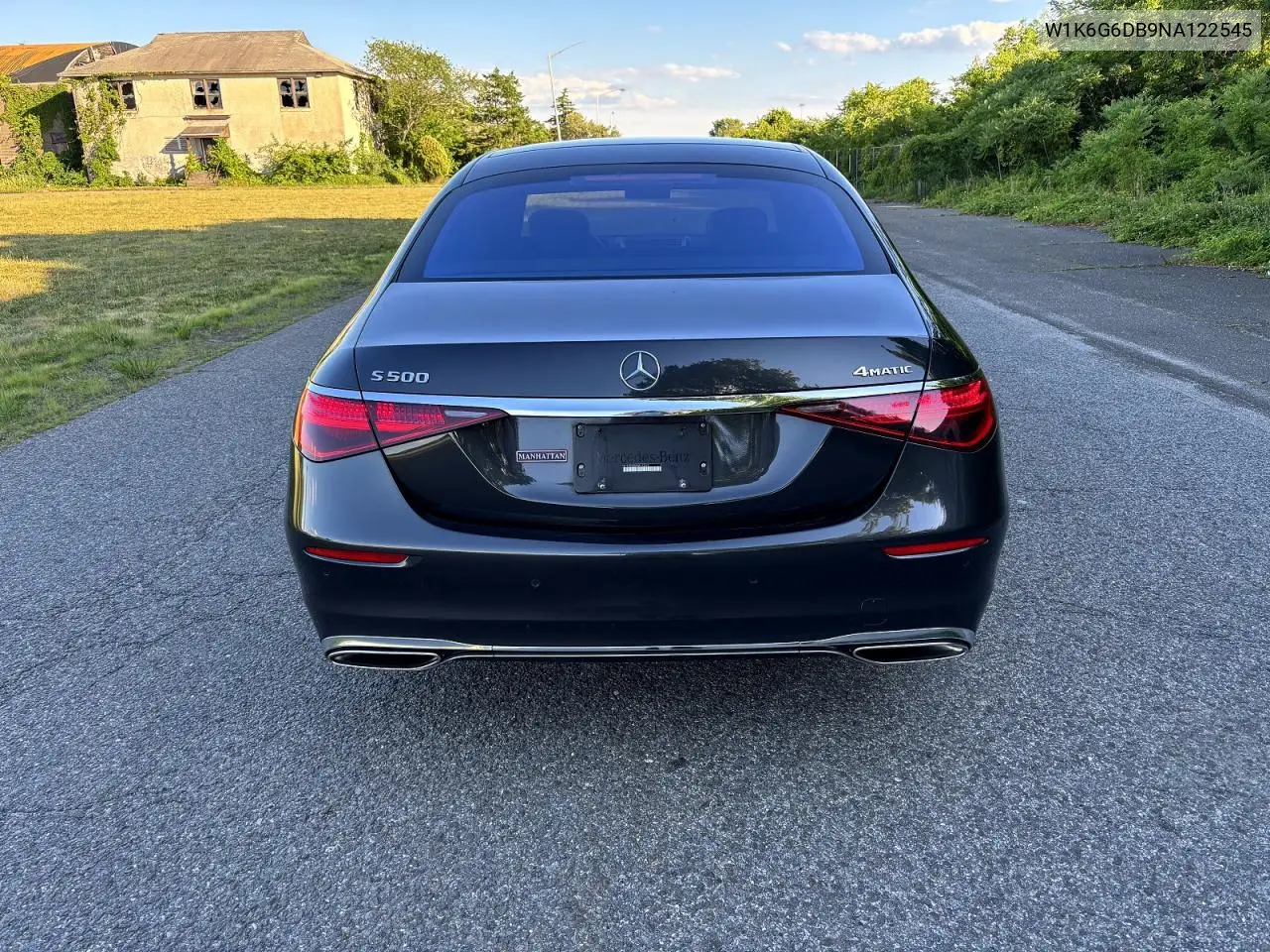 2022 Mercedes-Benz S 500 4Matic VIN: W1K6G6DB9NA122545 Lot: 58477466