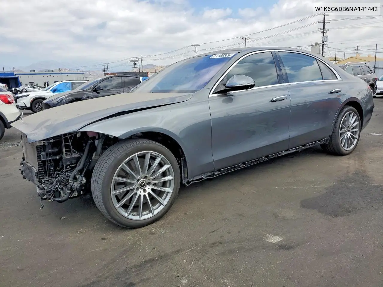 2022 Mercedes-Benz S 500 4Matic VIN: W1K6G6DB6NA141442 Lot: 59188376