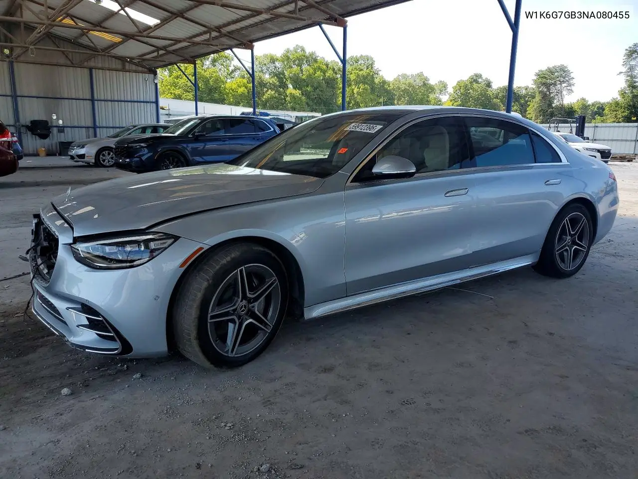 2022 Mercedes-Benz S 580 4Matic VIN: W1K6G7GB3NA080455 Lot: 59912396