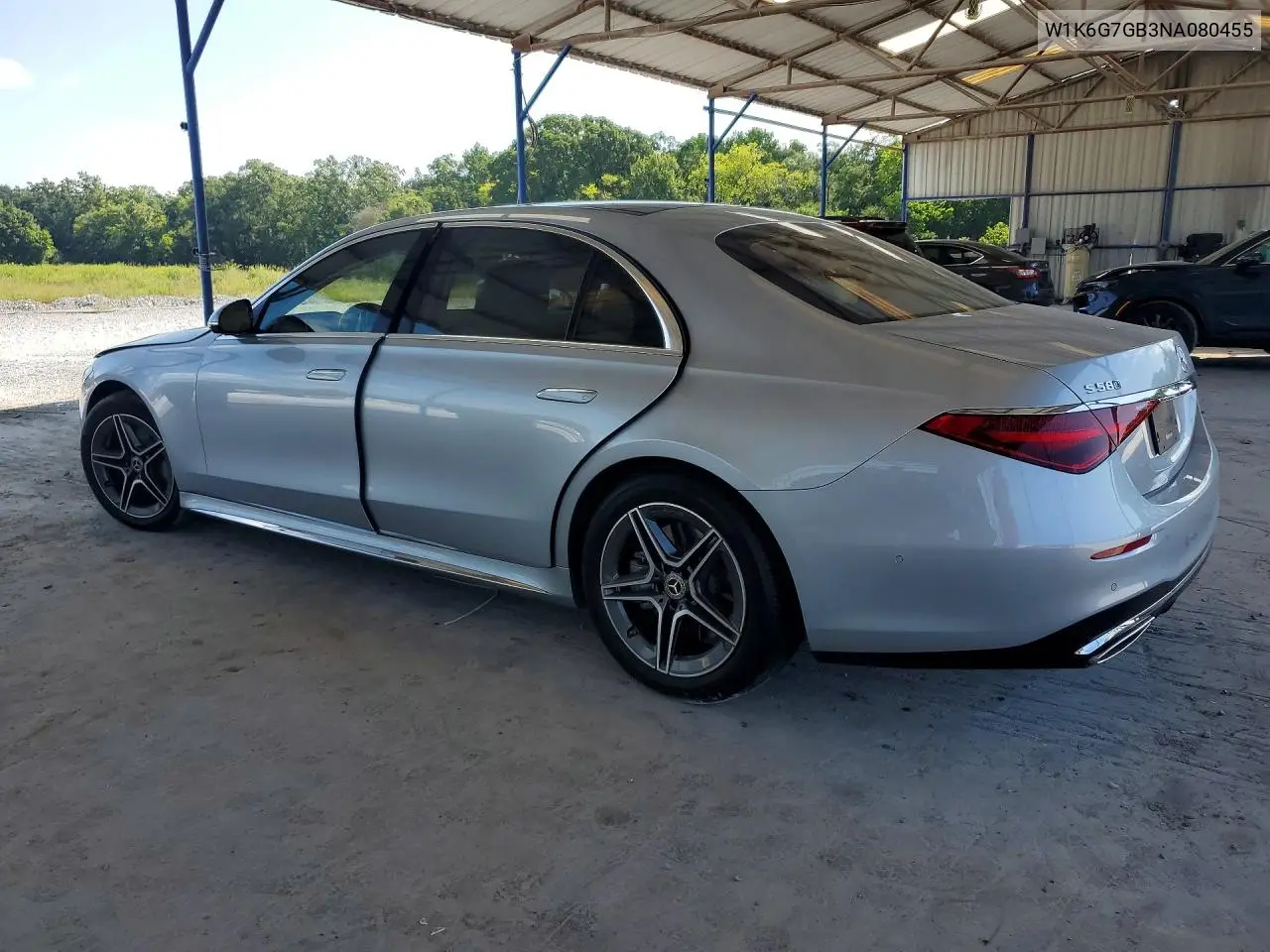 2022 Mercedes-Benz S 580 4Matic VIN: W1K6G7GB3NA080455 Lot: 59912396