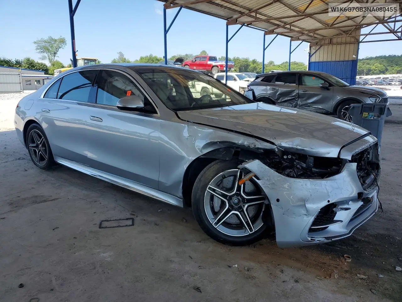 2022 Mercedes-Benz S 580 4Matic VIN: W1K6G7GB3NA080455 Lot: 59912396