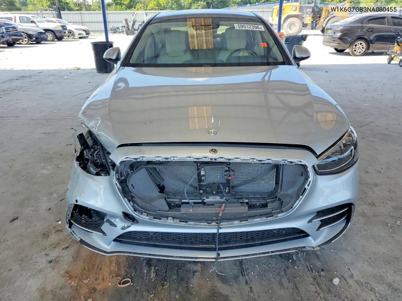 2022 Mercedes-Benz S 580 4Matic VIN: W1K6G7GB3NA080455 Lot: 59912396