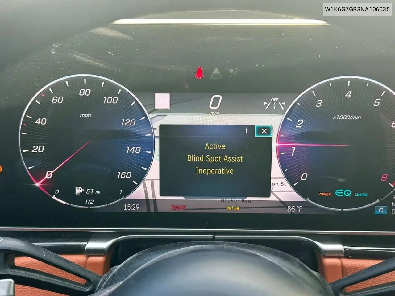 2022 Mercedes-Benz S 580 4Matic VIN: W1K6G7GB3NA106035 Lot: 60124976