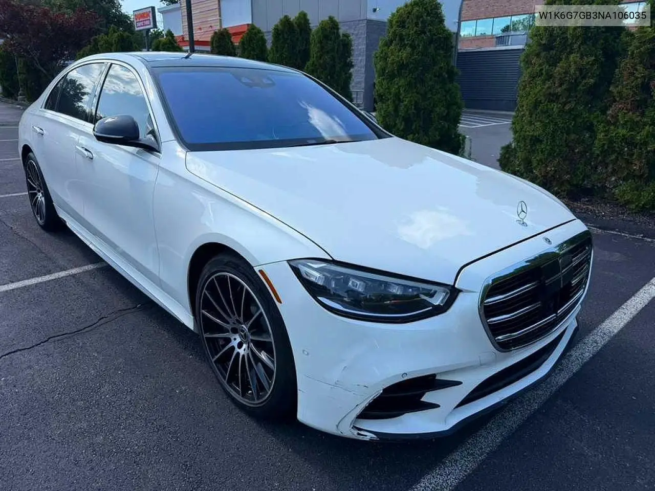 2022 Mercedes-Benz S 580 4Matic VIN: W1K6G7GB3NA106035 Lot: 60124976