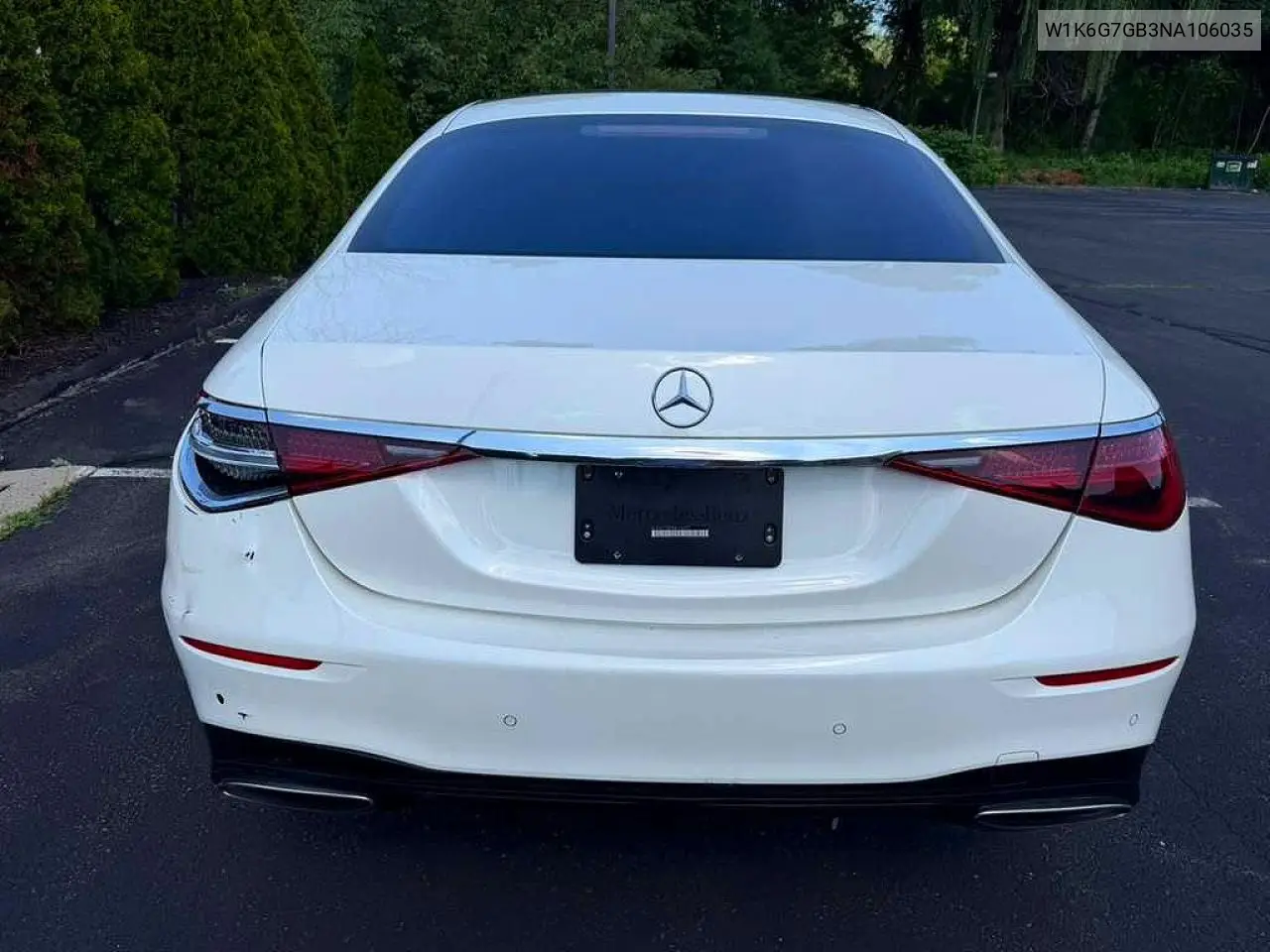 2022 Mercedes-Benz S 580 4Matic VIN: W1K6G7GB3NA106035 Lot: 60124976