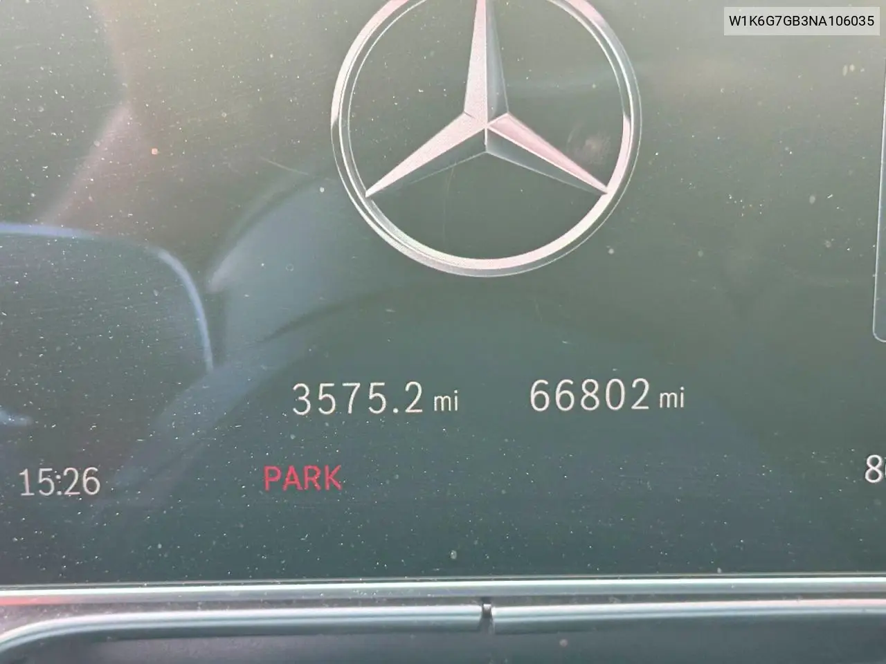 2022 Mercedes-Benz S 580 4Matic VIN: W1K6G7GB3NA106035 Lot: 60124976