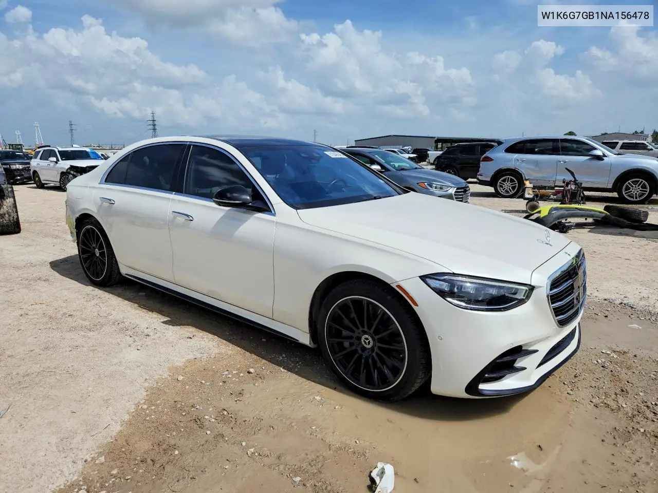 2022 Mercedes-Benz S 580 4Matic VIN: W1K6G7GB1NA156478 Lot: 61048346