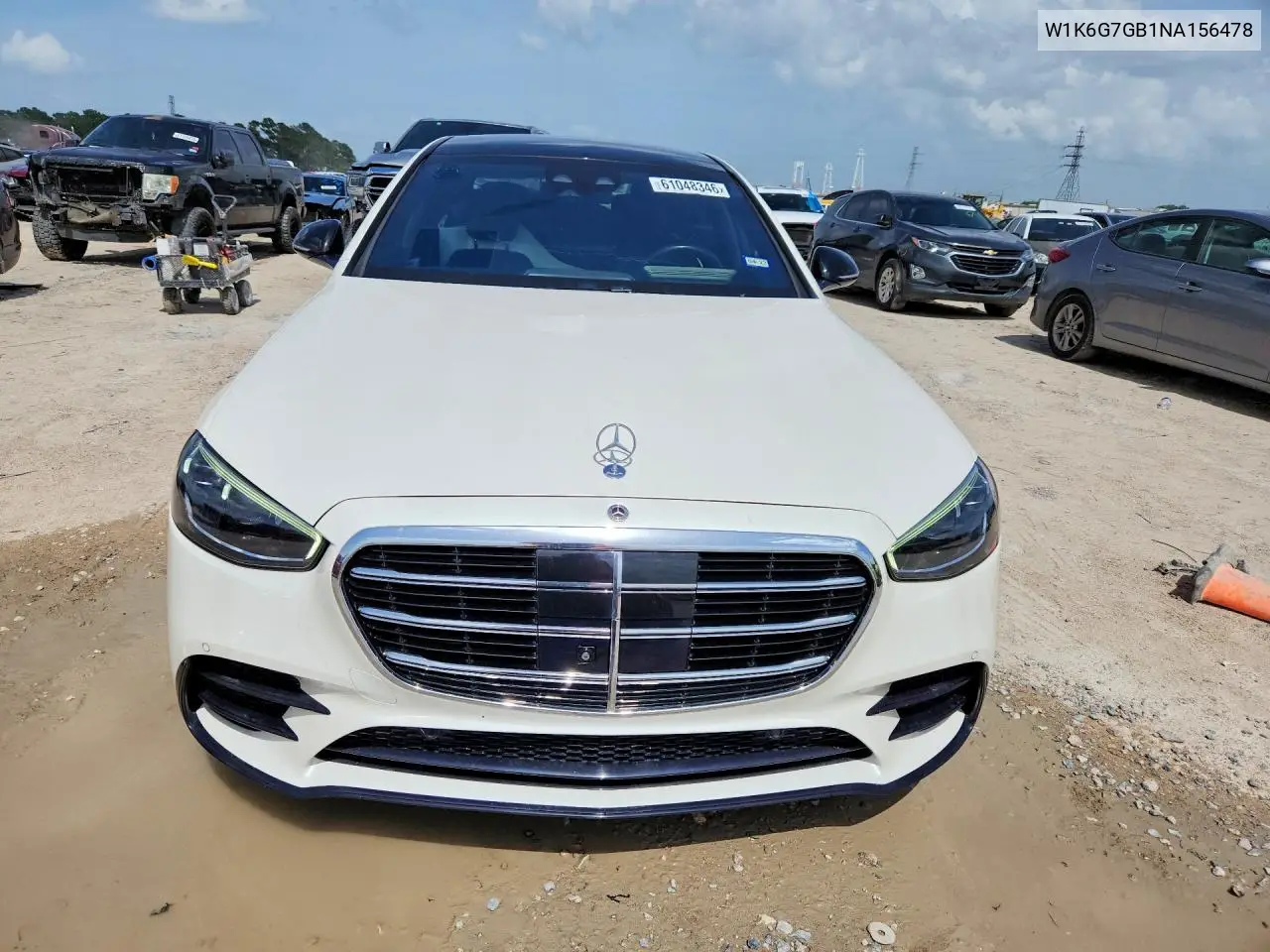 2022 Mercedes-Benz S 580 4Matic VIN: W1K6G7GB1NA156478 Lot: 61048346