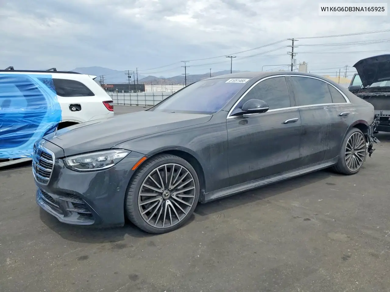 2022 Mercedes-Benz S 500 4Matic VIN: W1K6G6DB3NA165925 Lot: 61051466