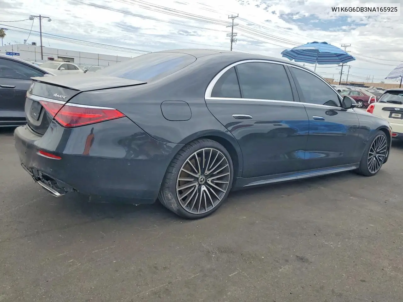 2022 Mercedes-Benz S 500 4Matic VIN: W1K6G6DB3NA165925 Lot: 61051466