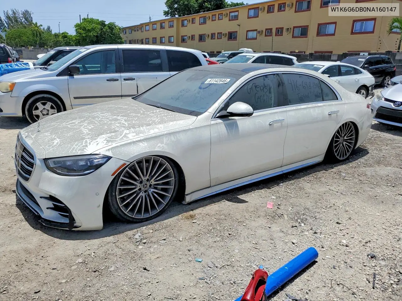 2022 Mercedes-Benz S 500 4Matic VIN: W1K6G6DB0NA160147 Lot: 61142846
