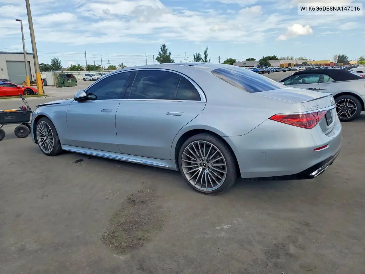 2022 Mercedes-Benz S 500 4Matic VIN: W1K6G6DB8NA147016 Lot: 61913396