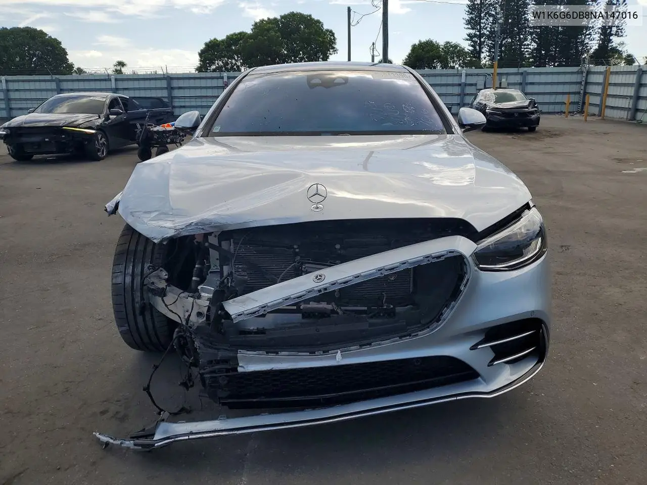 2022 Mercedes-Benz S 500 4Matic VIN: W1K6G6DB8NA147016 Lot: 61913396