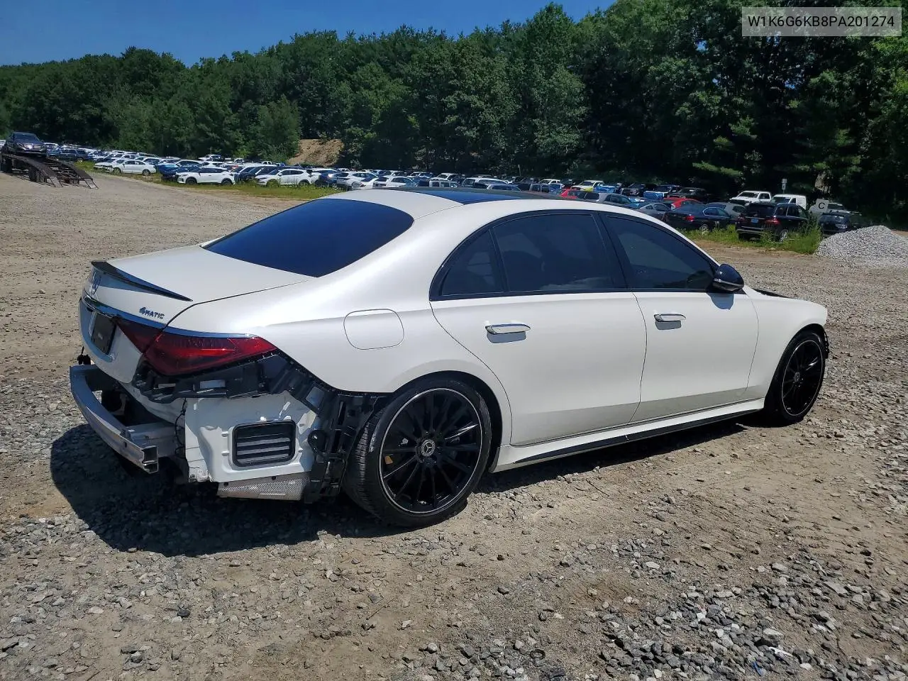 2023 Mercedes-Benz S S580E 4Matic VIN: W1K6G6KB8PA201274 Lot: 52707736