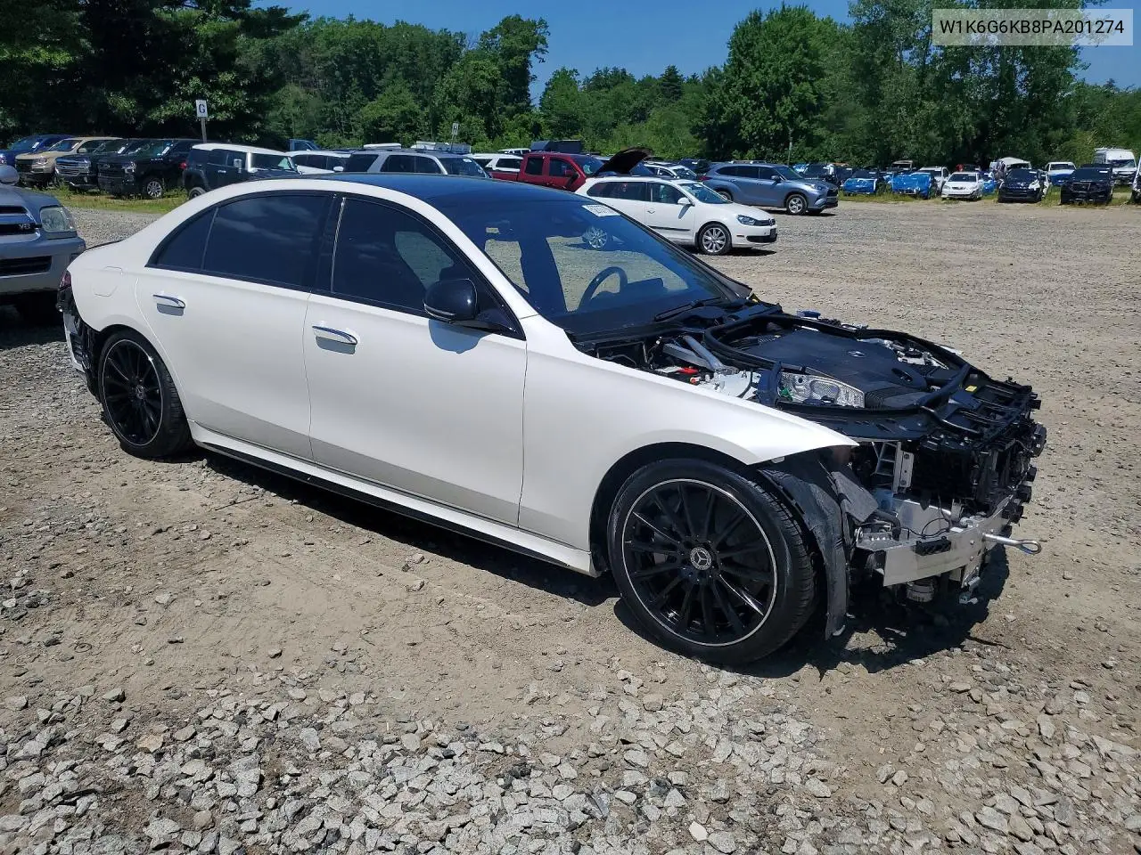 2023 Mercedes-Benz S S580E 4Matic VIN: W1K6G6KB8PA201274 Lot: 52707736