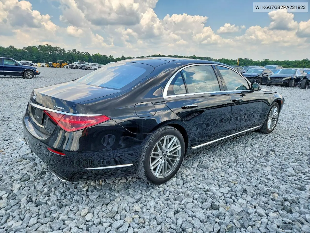 2023 Mercedes-Benz S 580 4Matic VIN: W1K6G7GB2PA231823 Lot: 55202596