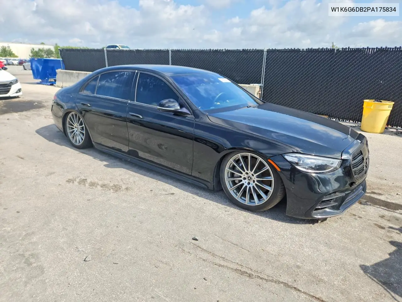 2023 Mercedes-Benz S 500 4Matic VIN: W1K6G6DB2PA175834 Lot: 56625006