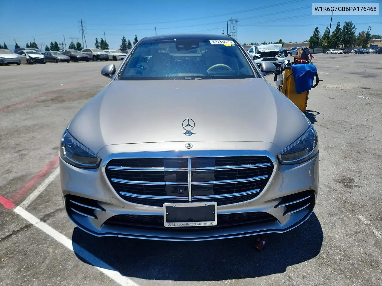 2023 Mercedes-Benz S 580 4Matic VIN: W1K6G7GB6PA176468 Lot: 59731506