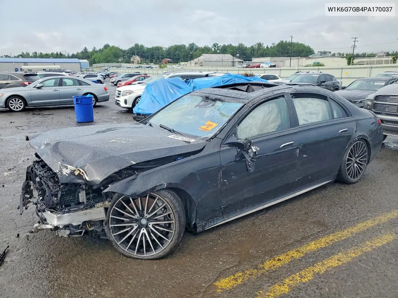2023 Mercedes-Benz S 580 4Matic VIN: W1K6G7GB4PA170037 Lot: 60474226