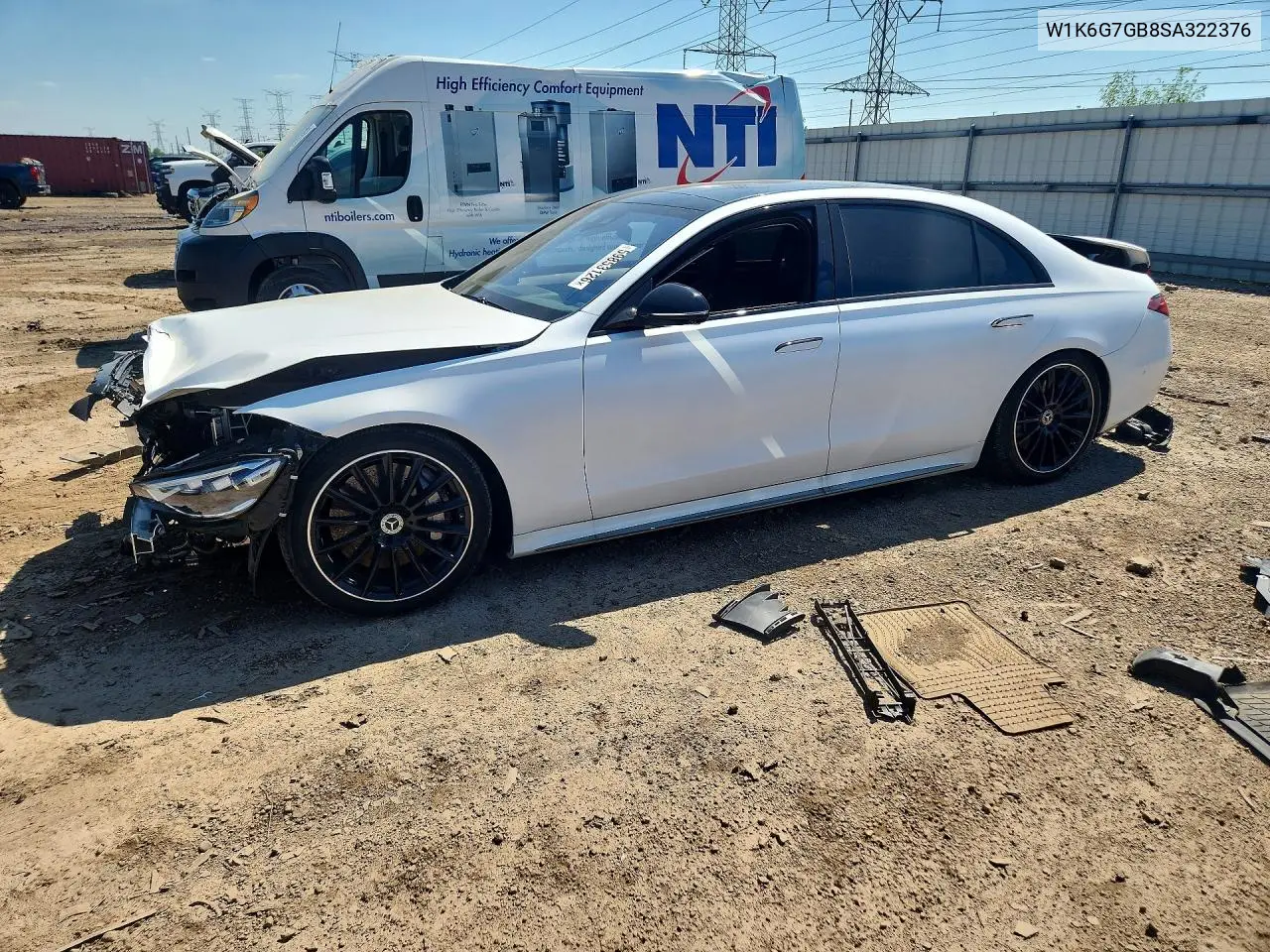 2025 Mercedes-Benz S 580 4Matic VIN: W1K6G7GB8SA322376 Lot: 59853126