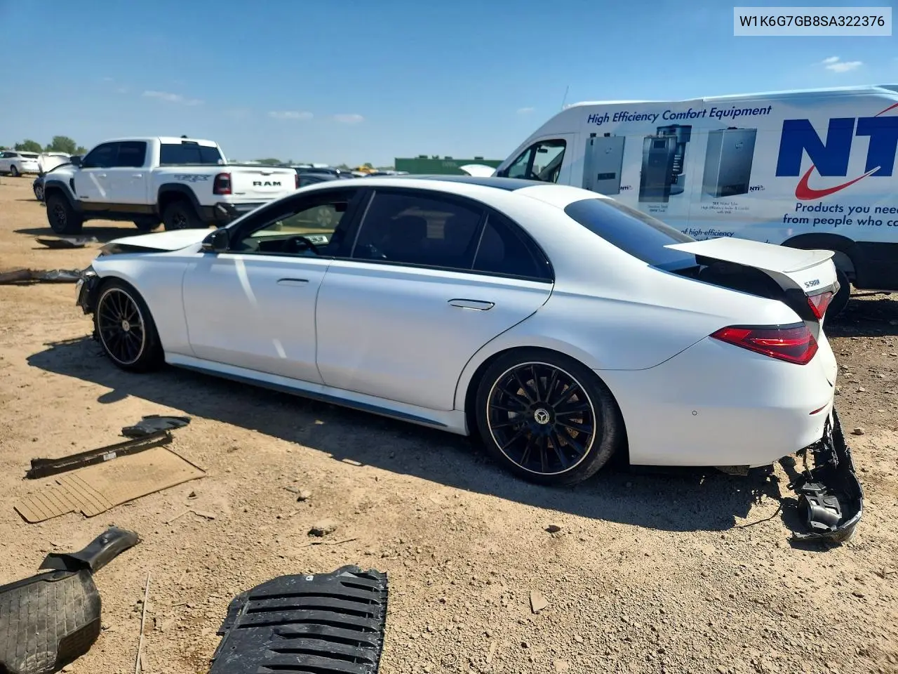 2025 Mercedes-Benz S 580 4Matic VIN: W1K6G7GB8SA322376 Lot: 59853126