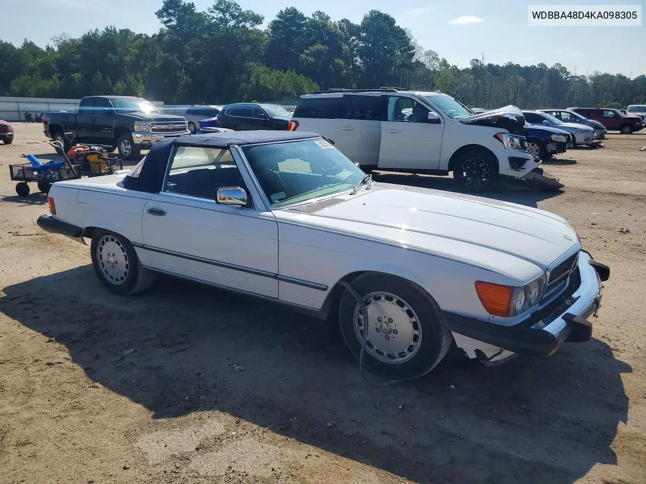 1989 Mercedes-Benz 560 Sl VIN: WDBBA48D4KA098305 Lot: 59236566