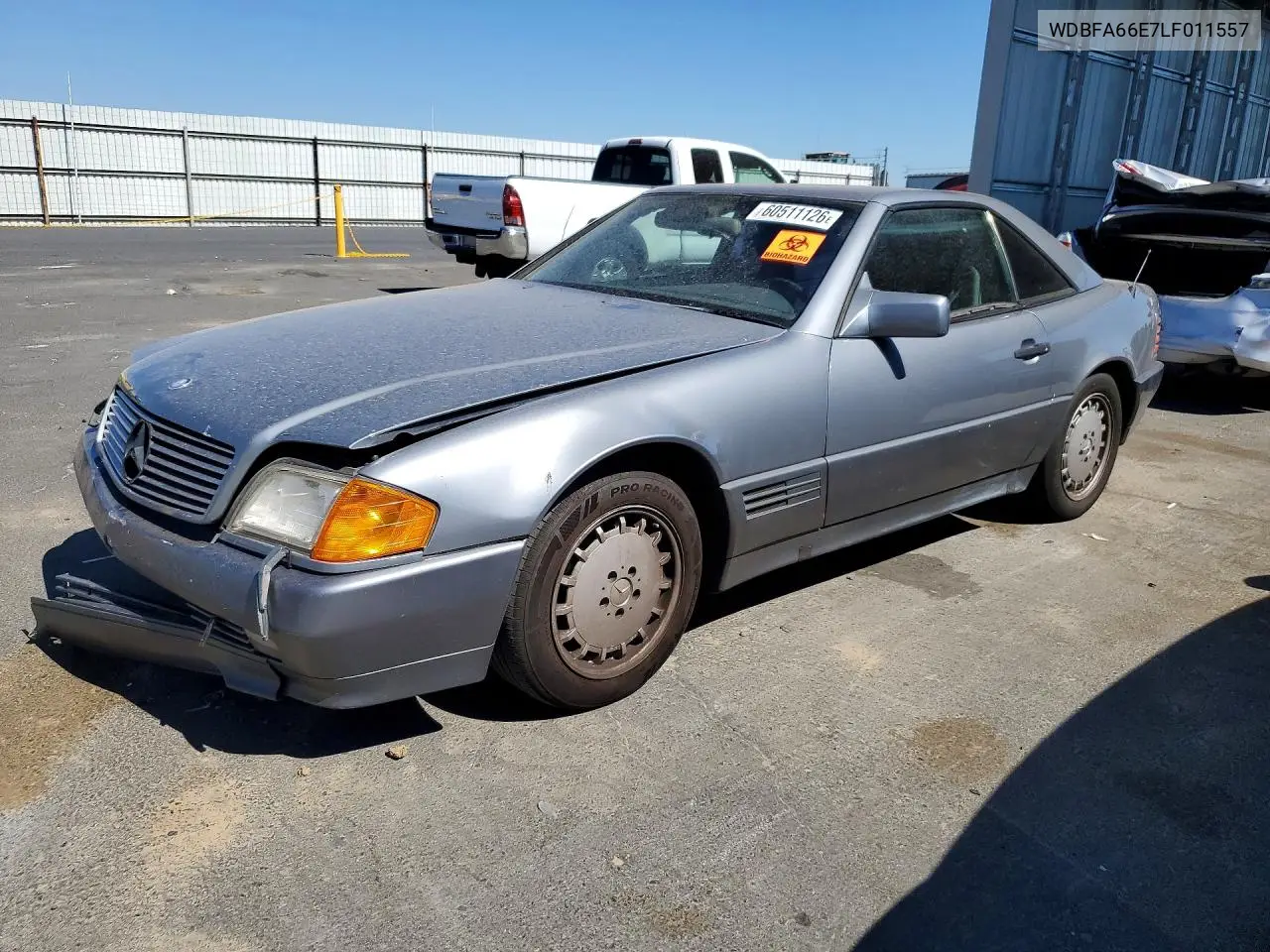 1990 Mercedes-Benz 500 Sl VIN: WDBFA66E7LF011557 Lot: 60511126